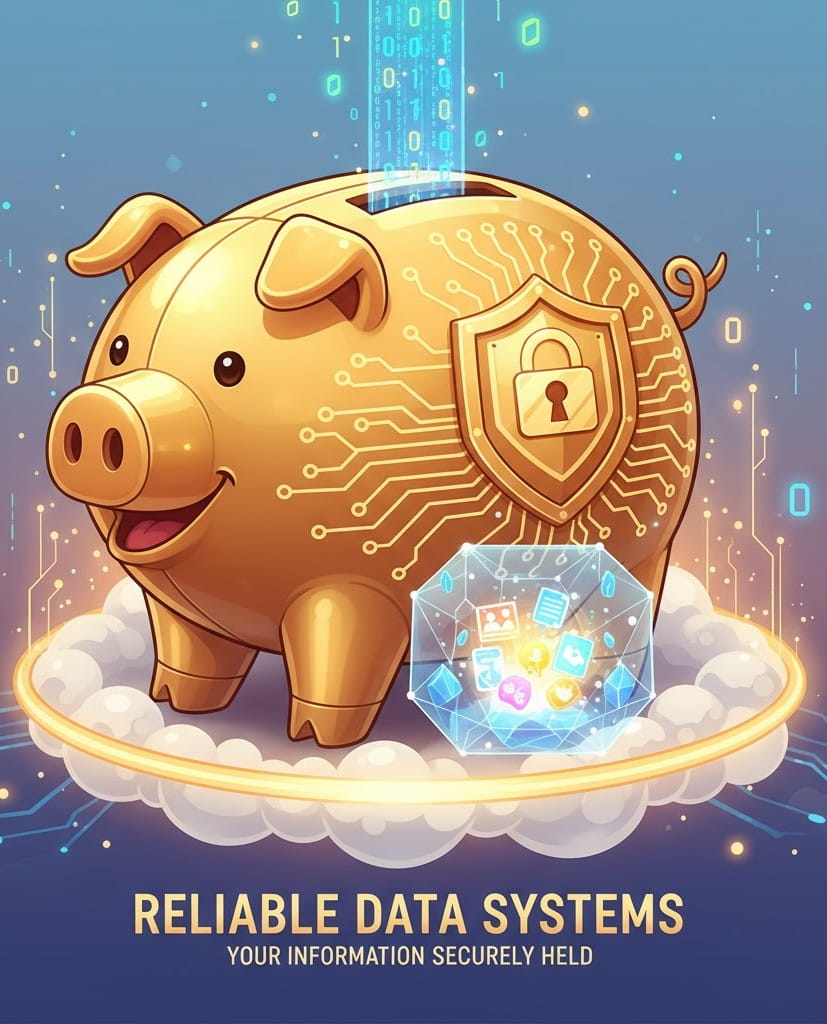 Reliable data systems hold your information securely
